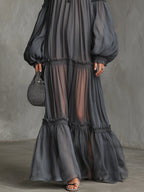 Vera | Sheer Off-Shoulder Maxi Dress