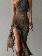 Nala | Asymmetric Boho Maxi Dress