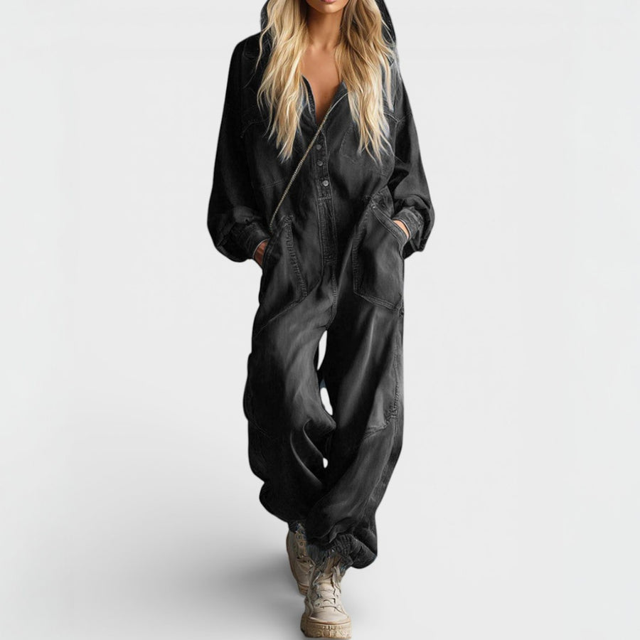 Hilde | Hooded Jumpsuit with Pockets