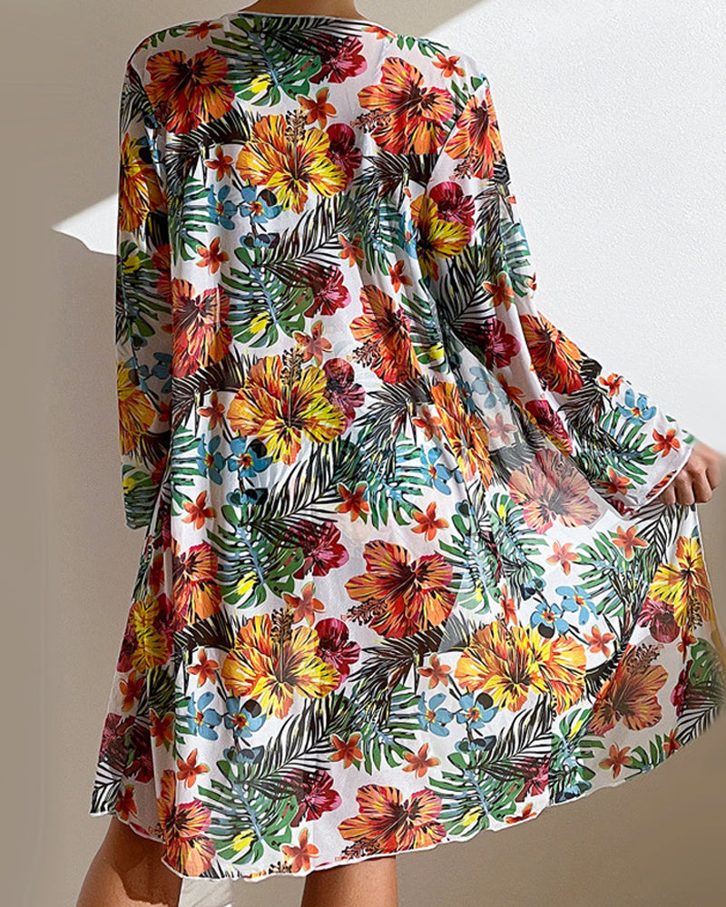 Glenda - Bikini with Floral Skirt