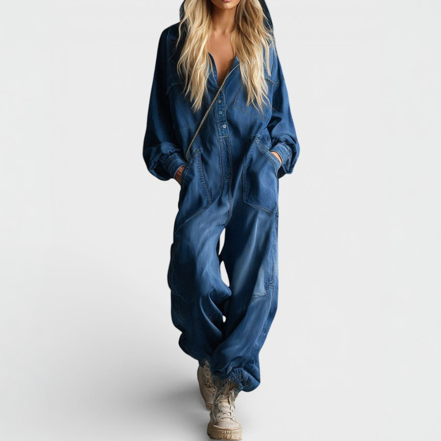 Hilde | Hooded Jumpsuit with Pockets