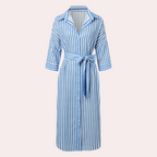 Noa | Relaxed Striped Shirt Midi Dress