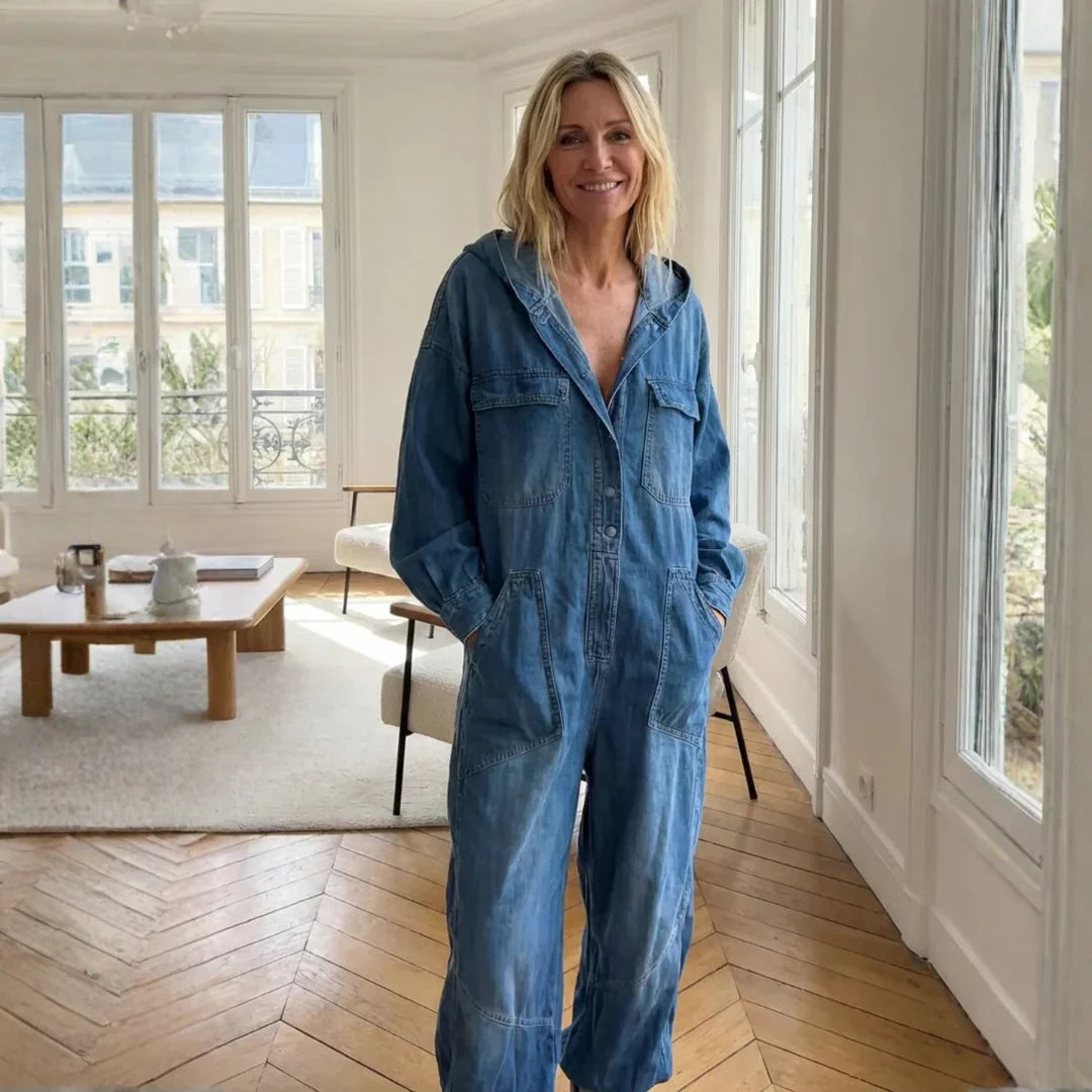 Hilde | Hooded Jumpsuit with Pockets