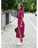 Judy | Stylish V-Neck Floral Dress