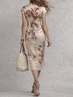 Rosanne | Classic Floral Wrap Dress